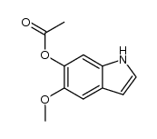 6-acetoxy-5-methoxy indole Structure