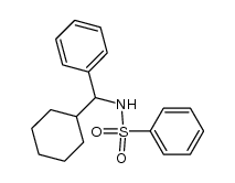 N-phenylsulfonyl-cyclohexyl(phenyl)methylamine结构式