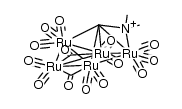 Ru5(CO)14(μ4-η2-CNMe2)(μ-H) Structure