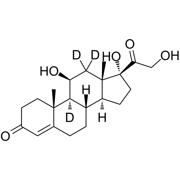 Hydrocortisone-d3 structure