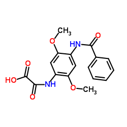 {[4-(Benzoylamino)-2,5-dimethoxyphenyl]amino}(oxo)acetic acid结构式