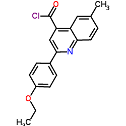 2-(4-Ethoxyphenyl)-6-methyl-4-quinolinecarbonyl chloride结构式