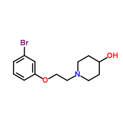 1-[2-(3-Bromophenoxy)ethyl]-4-piperidinol Structure