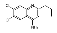 4-Amino-6,7-dichloro-2-propylquinoline Structure