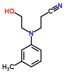 3-[(2-羟乙基)(3-甲基苯基)氨基]丙腈结构式
