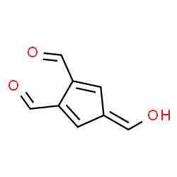 2,3-Fulvenedicarboxaldehyde, 6-hydroxy- (6CI) Structure