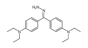 4-[C-[4-(diethylamino)phenyl]carbonohydrazonoyl]-N,N-diethylaniline Structure