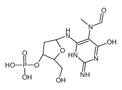 2'-deoxy-N(5)-methyl-N(5)-formyl-2,5,6-triamino-4-oxopyrimidine 3'-monophosphate Structure