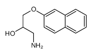 1-amino-3-naphthalen-2-yloxypropan-2-ol结构式