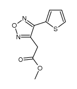 methyl 2-(4-(thiophen-2-yl)-1,2,5-oxadiazol-3-yl)acetate Structure