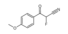 2-fluoro-3-(4-methoxyphenyl)-3-oxopropanenitrile Structure