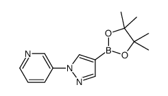 3-(4-(4,4,5,5-tetramethyl-1,3,2-dioxaborolan-2-yl)-1H-pyrazol-1-yl)pyridine Structure