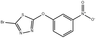 2-Bromo-5-(3-nitrophenoxy)-1,3,4-thiadiazole结构式