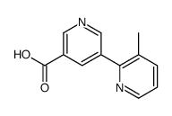 5-(3-methylpyridin-2-yl)pyridine-3-carboxylic acid结构式