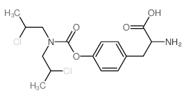 Tyrosine,bis(2-chloropropyl)carbamate (ester), L- (8CI)结构式