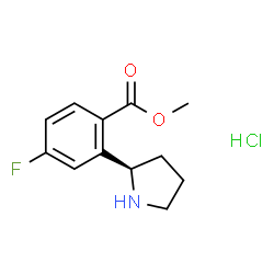 (R)-4-氟-2-(吡咯烷-2-基)苯甲酸甲酯盐酸盐图片