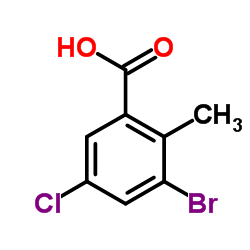 3-Bromo-5-chloro-2-methylbenzoic acid图片