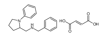 N-benzyl-1-(1-phenylpyrrolidin-2-yl)methanamine,(E)-but-2-enedioic acid Structure