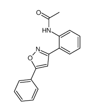 N-[2-(5-phenyl-isoxazol-3-yl)-phenyl]-acetamide Structure