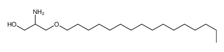 (+/-)-2-Amino-2-desoxy-3-O-hexadecyl-glycerol Structure