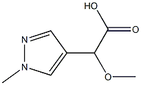 2-methoxy-2-(1-methyl-1H-pyrazol-4-yl)acetic acid Structure