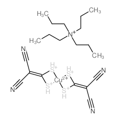 copper,(2,2-dicyano-1-sulfaniumylethenyl)sulfanium,tetrapropylazanium Structure