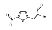 (Z)-2-bromo-3-(5-nitrothiophen-2-yl)prop-2-enal Structure