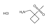 (1-Methanesulfonylcyclobutyl)Methanamine Hydrochloride结构式