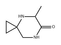 4,7-Diazaspiro[2.5]octan-6-one, 5-methyl-结构式