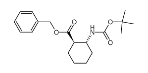 Boc-(R,R)-trans-2-aminocyclohexanecarboxylic acid benzyl ester Structure