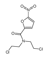 N,N-Bis(2-chloroethyl)-5-nitro-2-furancarboxamide结构式