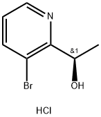 (1R)-1-(3-bromopyridin-2-yl)ethan-1-ol hydrochloride Structure