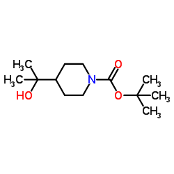 tert-Butyl 4-(2-hydroxypropan-2-yl)piperidine-1-carboxylate Structure