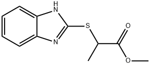 methyl 2-(1H-1,3-benzodiazol-2-ylsulfanyl)propanoate Structure