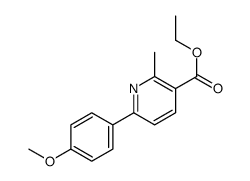 ethyl 6-(4-methoxyphenyl)-2-methylpyridine-3-carboxylate structure