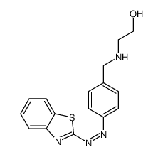 2-[[4-(1,3-benzothiazol-2-yldiazenyl)phenyl]methylamino]ethanol结构式
