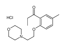 1-[5-methyl-2-(2-morpholin-4-ylethoxy)phenyl]propan-1-one,hydrochloride Structure