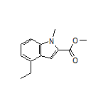 Methyl 4-Ethyl-1-methylindole-2-carboxylate Structure