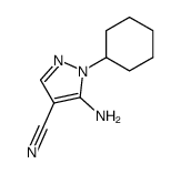 5-AMINO-1-CYCLOHEXYL-1H-PYRAZOLE-4-CARBONITRILE Structure