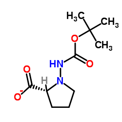 (R)-(+)-Nbeta-BOC-D-肼基脯氨酸结构式