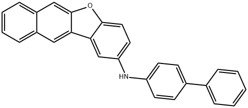 N-([1,1'-BIPHENYL]-4-YL)萘并[2,3-B]苯并呋喃-2-胺结构式