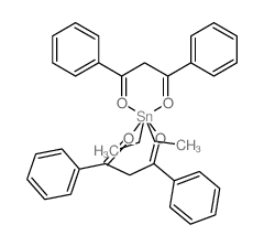 Tin,bis(1,3-diphenyl-1,3-propanedionato-O,O')diethyl- (9CI)结构式