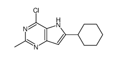 4-chloro-6-cyclohexyl-2-methylpyrrolo[3,2-d]pyrimidine结构式