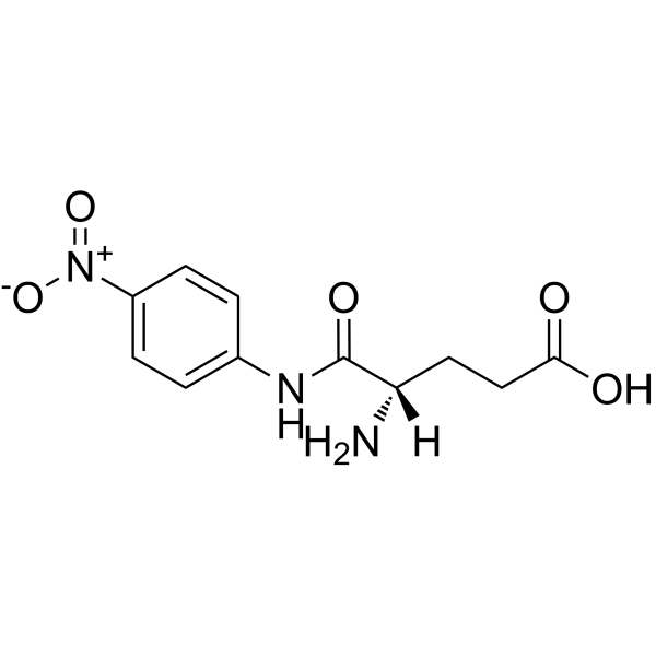 N-(4-Nitrophenyl)-L-α-glutamine structure