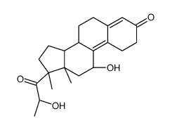 (11β,17β)-11-Hydroxy-17-[(2S)-2-hydroxypropanoyl]-17-methylestra- 4,9-dien-3-one Structure