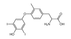 3',5'-Diiod-3-methyl-DL-thyronin Structure