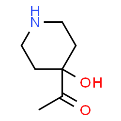 Ethanone, 1-(4-hydroxy-4-piperidinyl)- (9CI) structure