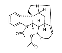 (17R)-1-Acetyl-19,20-didehydro-17,18-epoxycuran-17-ol acetate Structure