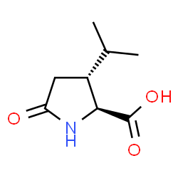 L-Proline, 3-(1-methylethyl)-5-oxo-, (3R)- (9CI) Structure