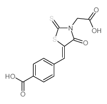 3-Thiazolidineaceticacid, 5-[(4-carboxyphenyl)methylene]-4-oxo-2-thioxo- picture